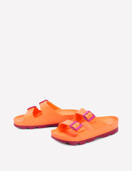 Boden Lyla Double Buckle Sliders - Orange