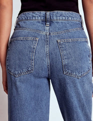 Boden Mid Rise Relaxed Jeans - Mid Vintage