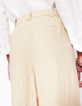 Boden Westbourne Linen Pants - Oatmeal