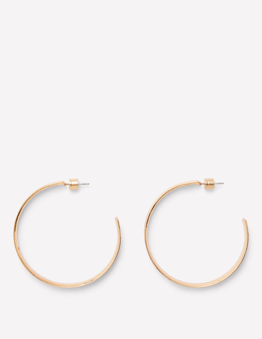 Boden Large Hammered Hoop Earrings - Gold