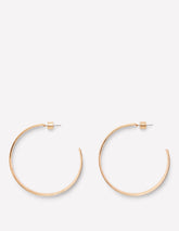 Boden Large Hammered Hoop Earrings - Gold