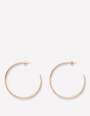 Boden Large Hammered Hoop Earrings - Gold