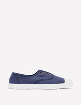 Boden Laceless Canvas Plimsoll - Navy