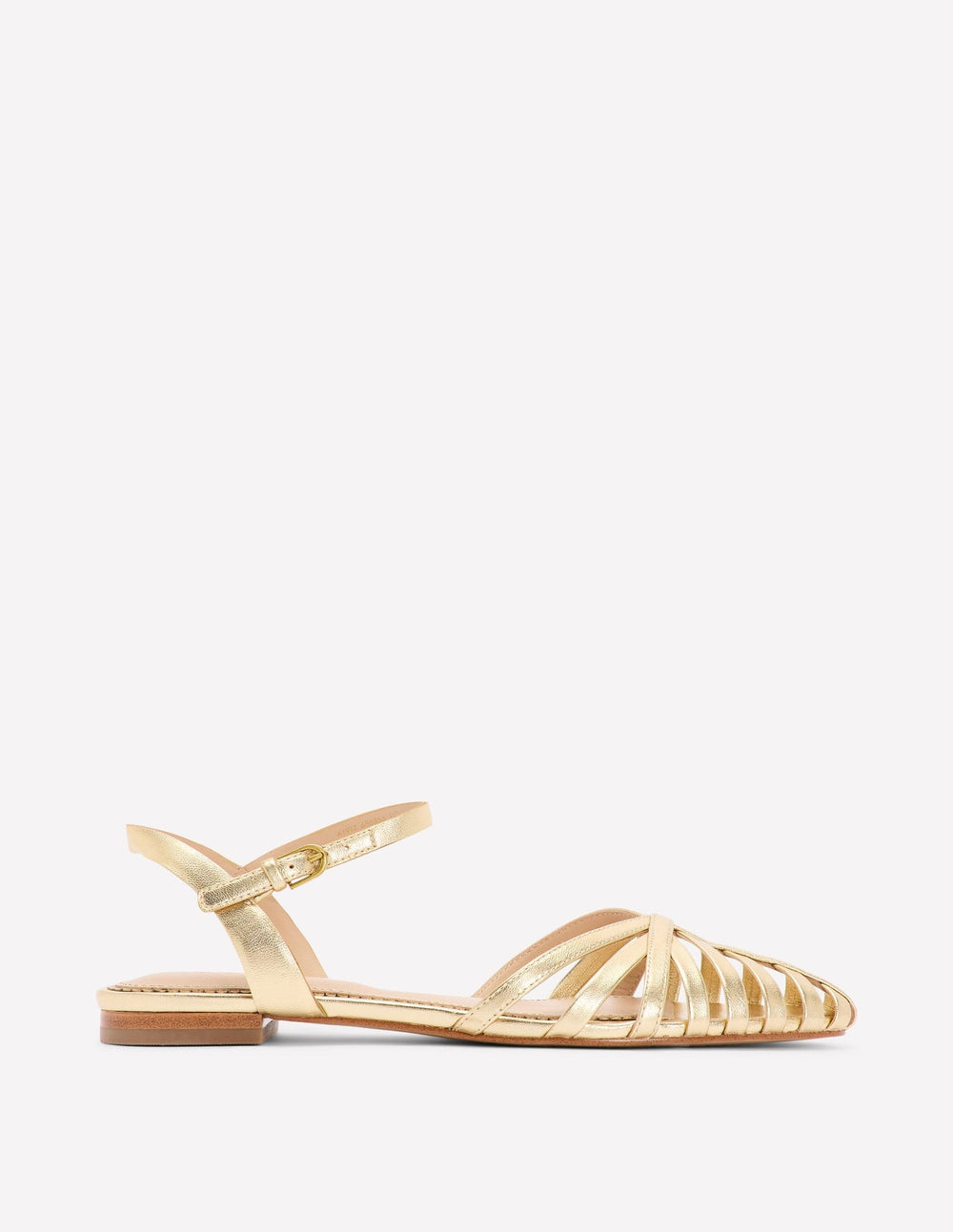 Boden Multi Strap Pointed Sandals - Gold