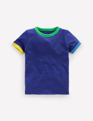 Boden Ringer T-shirt - Starboard Blue