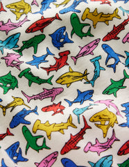 Boden Snug Short John Pajamas - Multi Sharks