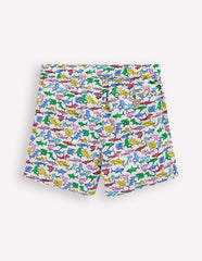 Boden Cotton Linen Shorts - Multi Micro Sharks