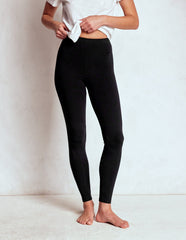 Boden High Rise Jersey Leggings - Black