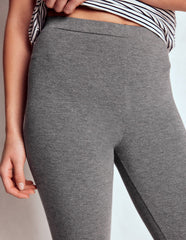 Boden High Rise Jersey Leggings - Charcoal Marl