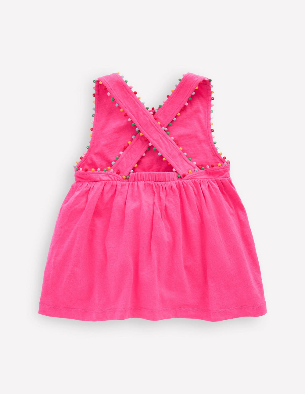 Boden Cross - back Pom Top - Flamingo Pink