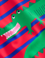 Boden Fun Rash Vest Set - Gallery Blue/Poppy Red Croc
