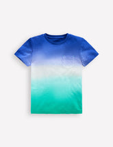 Boden Tie Dye T-shirt - Bright Blue /Aquamarine Blue