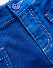 Boden Patch Pocket Shorts - Bright Blue