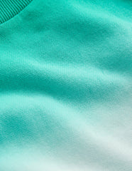 Boden Tie Dye Sweatshirt - Bright Blue/ Aquamarine Blue