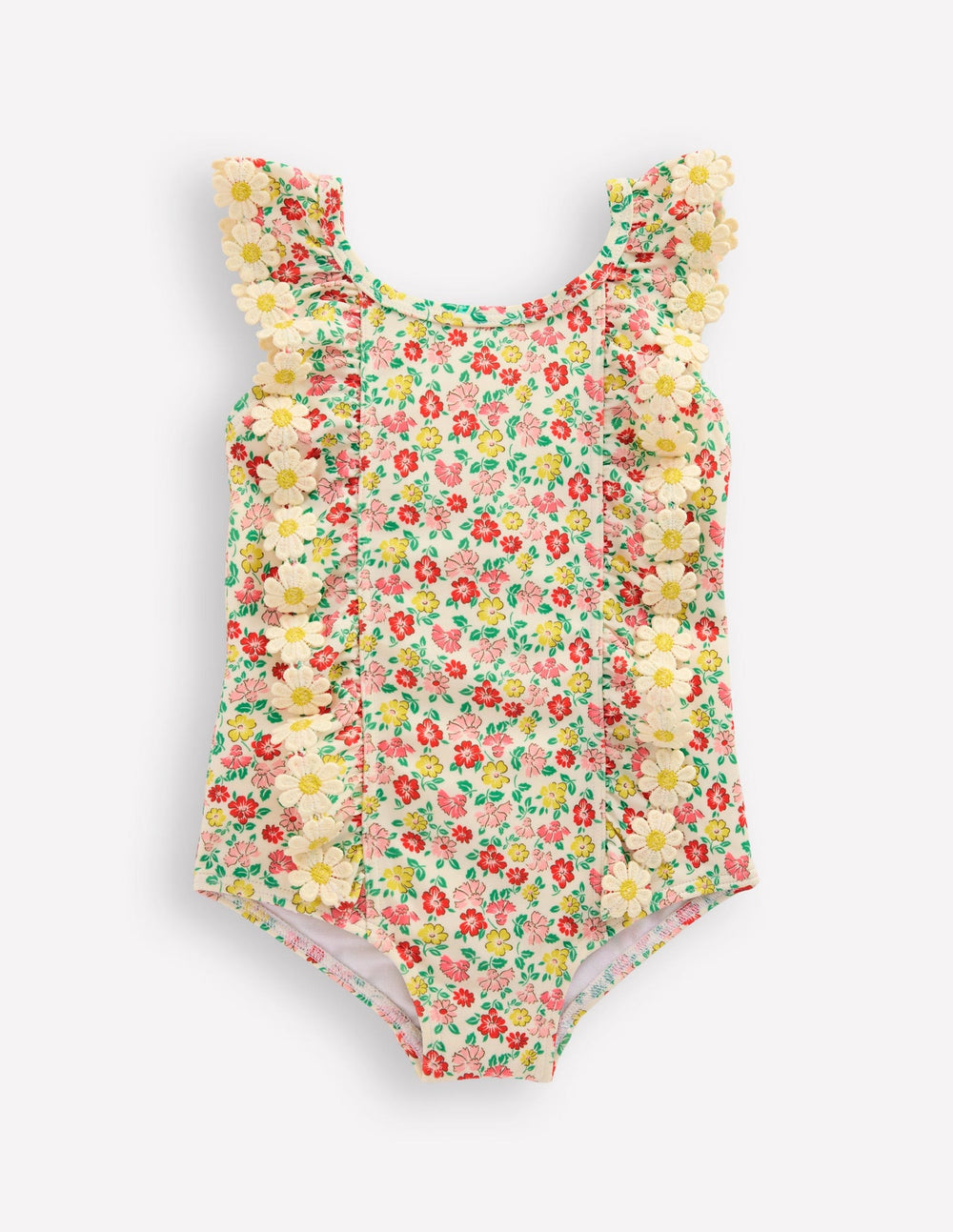Boden Frilly Swimsuit - Multi Summer Flower Bed