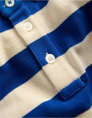 Boden Piqué Polo Shirt - Sapling Green/ Kingfisher Blue