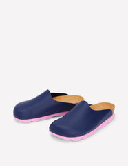 Boden Lyla Colour Block Clogs - Navy/Soft Pink