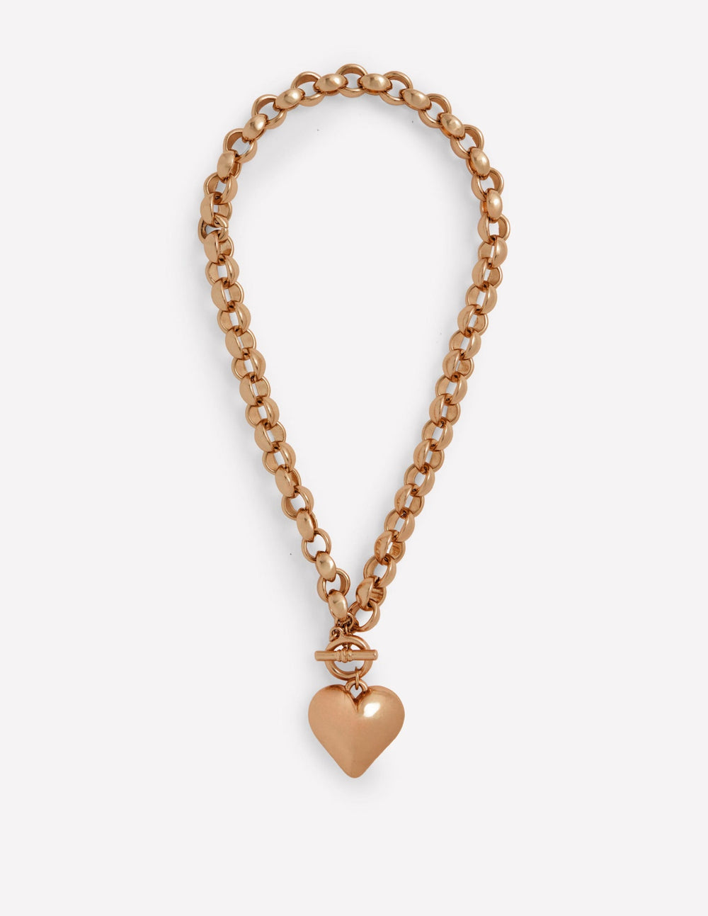 Boden Chunky Heart Necklace - Gold