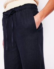Boden Islington Linen Pants - Navy