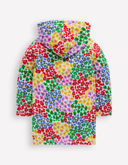 Boden Romie Towelling Zip Throw - On - Multi Rainbow Leopard