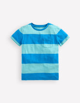 Boden Everyday Short Sleeve T-shirt - Barbados Beach/Indigo Bunting