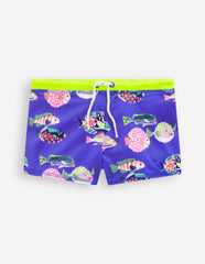 Boden Swim Trunks - Blue Heron Fish