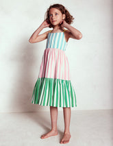 Boden Aurelia Tiered Twirly Dress - Hotchpotch Stripe