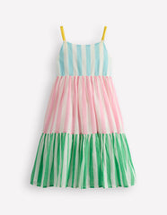Boden Aurelia Tiered Twirly Dress - Hotchpotch Stripe
