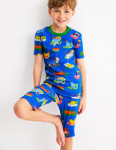 Boden Snug Short John Pajamas - Poolside Pets