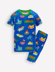 Boden Snug Short John Pajamas - Poolside Pets