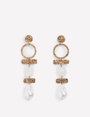 Boden Statement Drop Earrings - Gold/Pearl