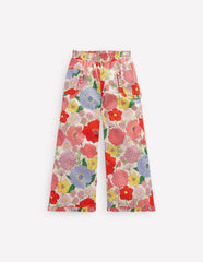 Boden Nostaglic Frill Pants - Multi Summer Garden