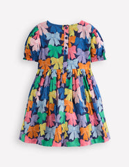 Boden Madeline Woven Dress - Multi Rainbow Bows