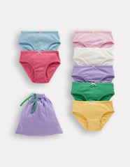 Boden 7 - Pack Pointelle Underwear - Multi Colours
