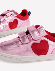 Boden Colourblock Sneakers - Metallic Pink Heart