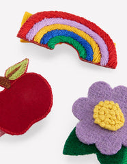 Boden 3 - pack Hair Clips - Back to School