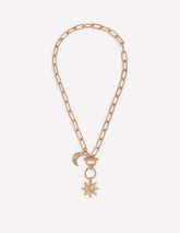 Boden Hammered Motif Necklace - Gold