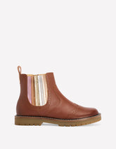 Boden Leather Chelsea Boots - Metallic Tan