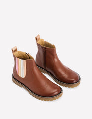 Boden Leather Chelsea Boots - Metallic Tan
