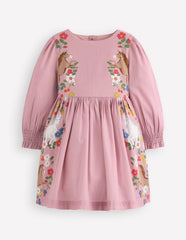 Boden Madeline Long Sleeve Dress - Formica Pink Horses