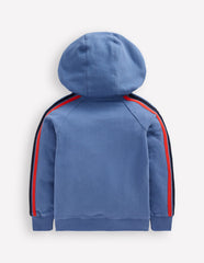 Boden Rainbow Zip - up Hoody - Blue River