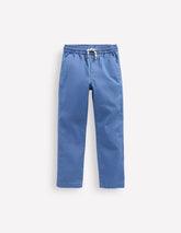 Boden Slim Pull On Trousers - Blue River