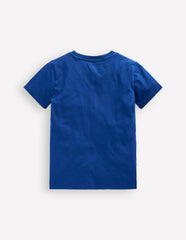 Boden Short Sleeve Appliqué T-shirt - Dino Space