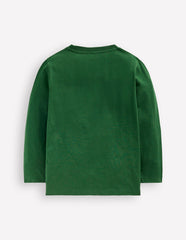 Boden Longsleeve Superstitch T-shirt - Shady Green Dragon