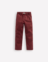 Boden Slim Pull On Trousers - Chestnut