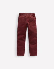 Boden Slim Pull On Trousers - Chestnut
