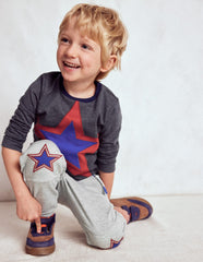 Boden Warrior Knee Joggers - Grey Star Knee