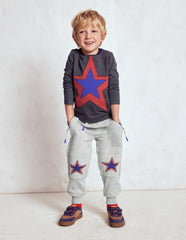 Boden Warrior Knee Joggers - Grey Star Knee