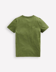 Boden Superstitch T-shirt - Safari Green Recycling Truck