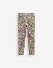 Boden Appliqué Leggings - Soft Ivory Berry Floral